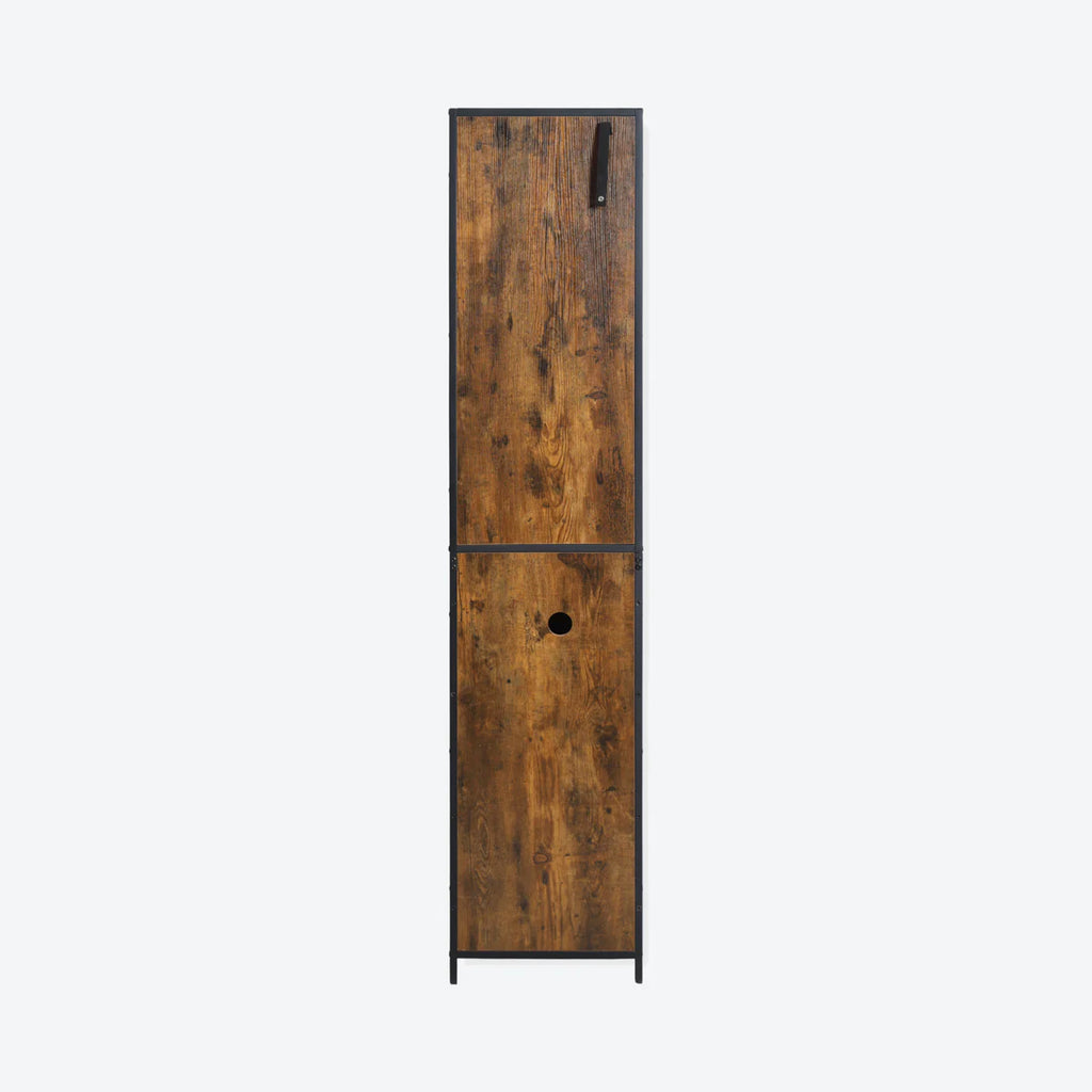 Narrow Display Cabinet - London - Brown