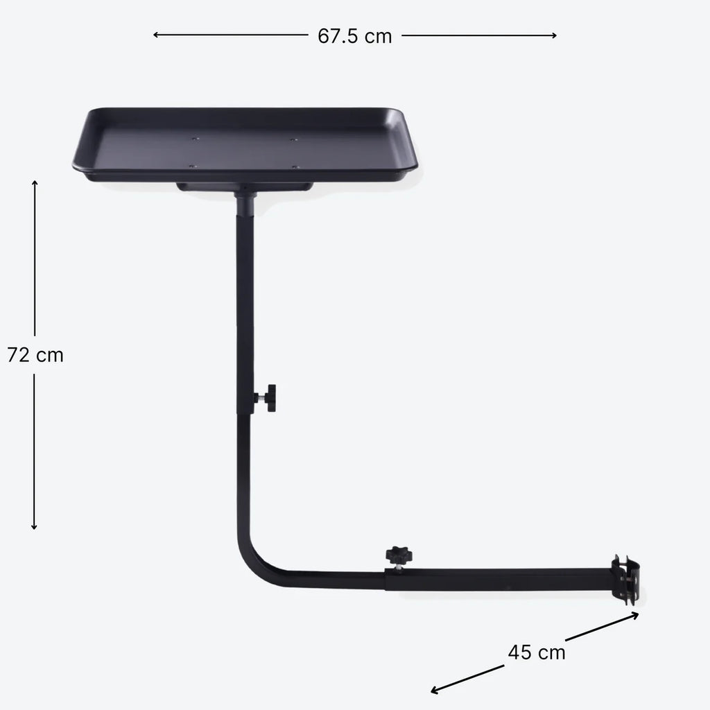 DeltaPro - Salon Tray for Barber Chair - Black
