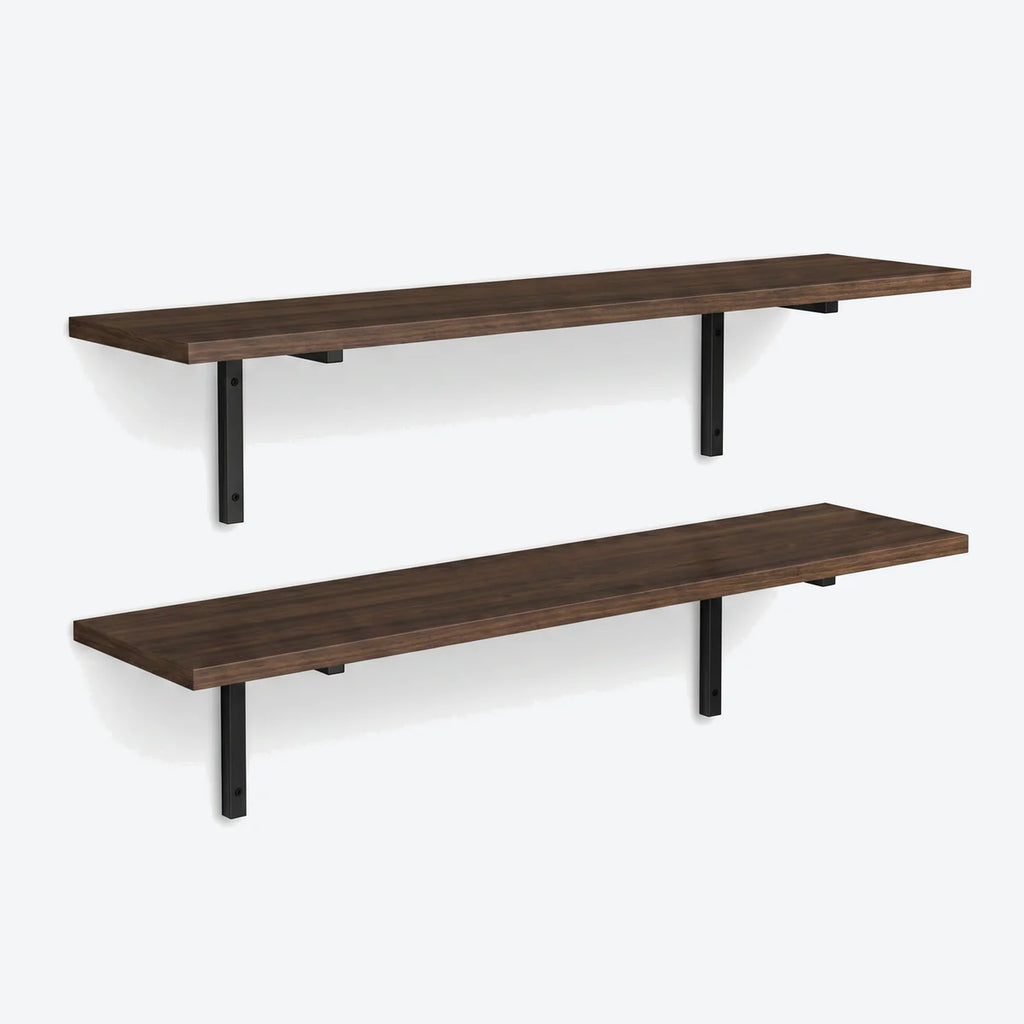 Atelier Shelf Duo Set Black/Wood