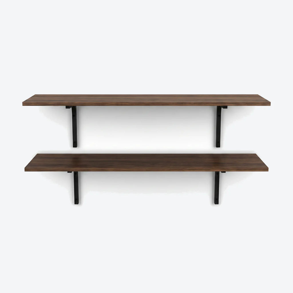 Atelier Shelf Duo Set Black/Wood