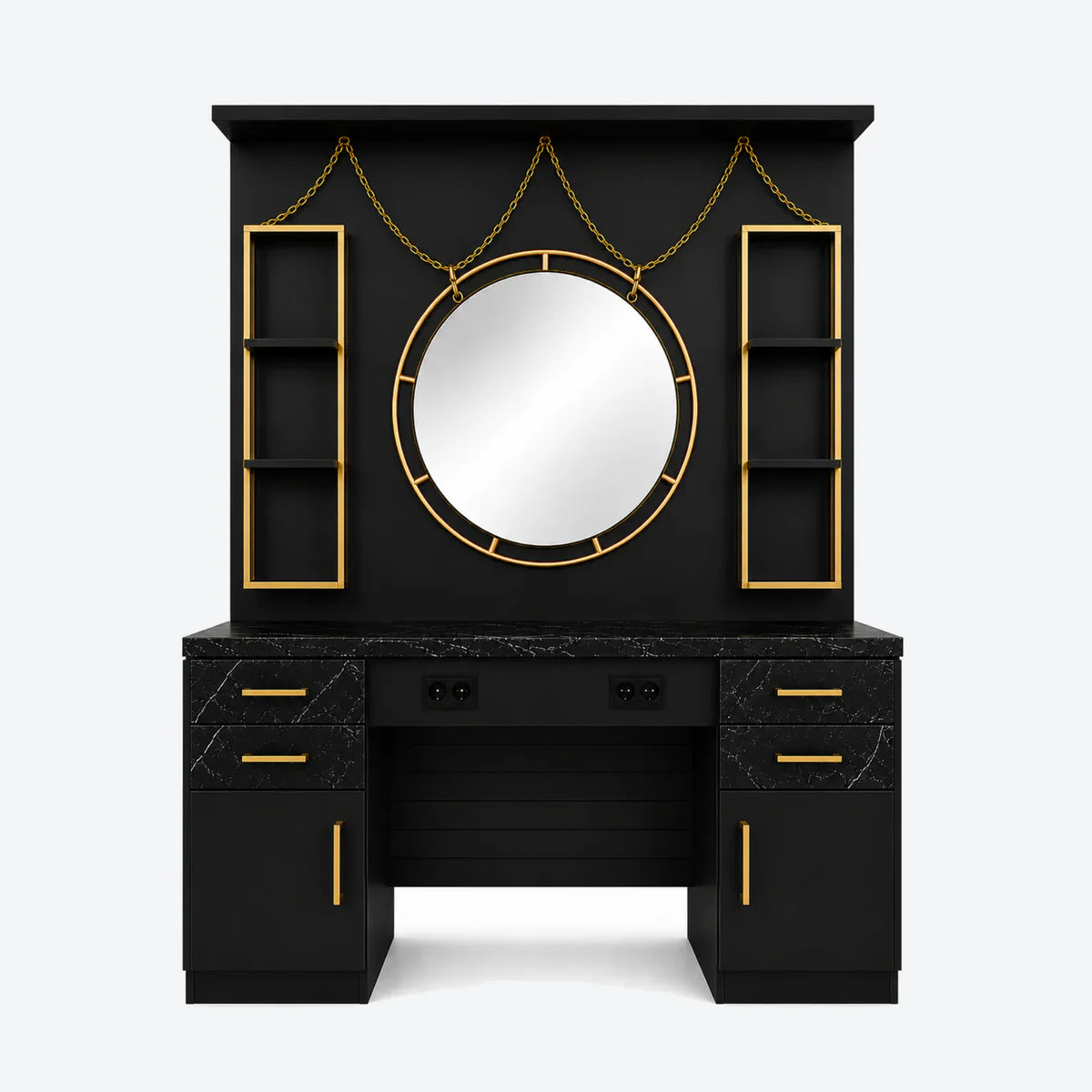 Mirror Station Vintage - DMS001 - Black/Gold