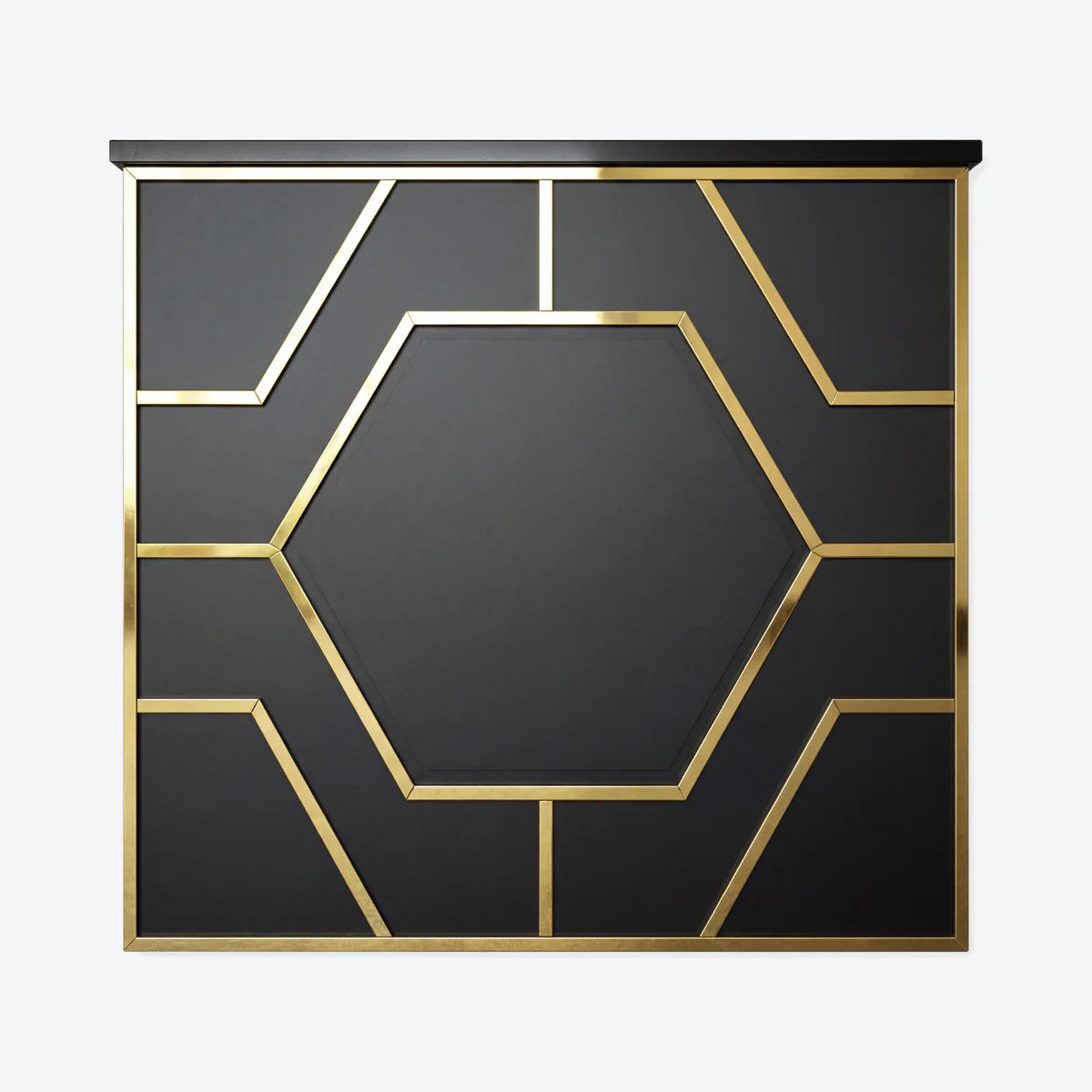 Reception Desk Modern - DR004 - Black/Gold