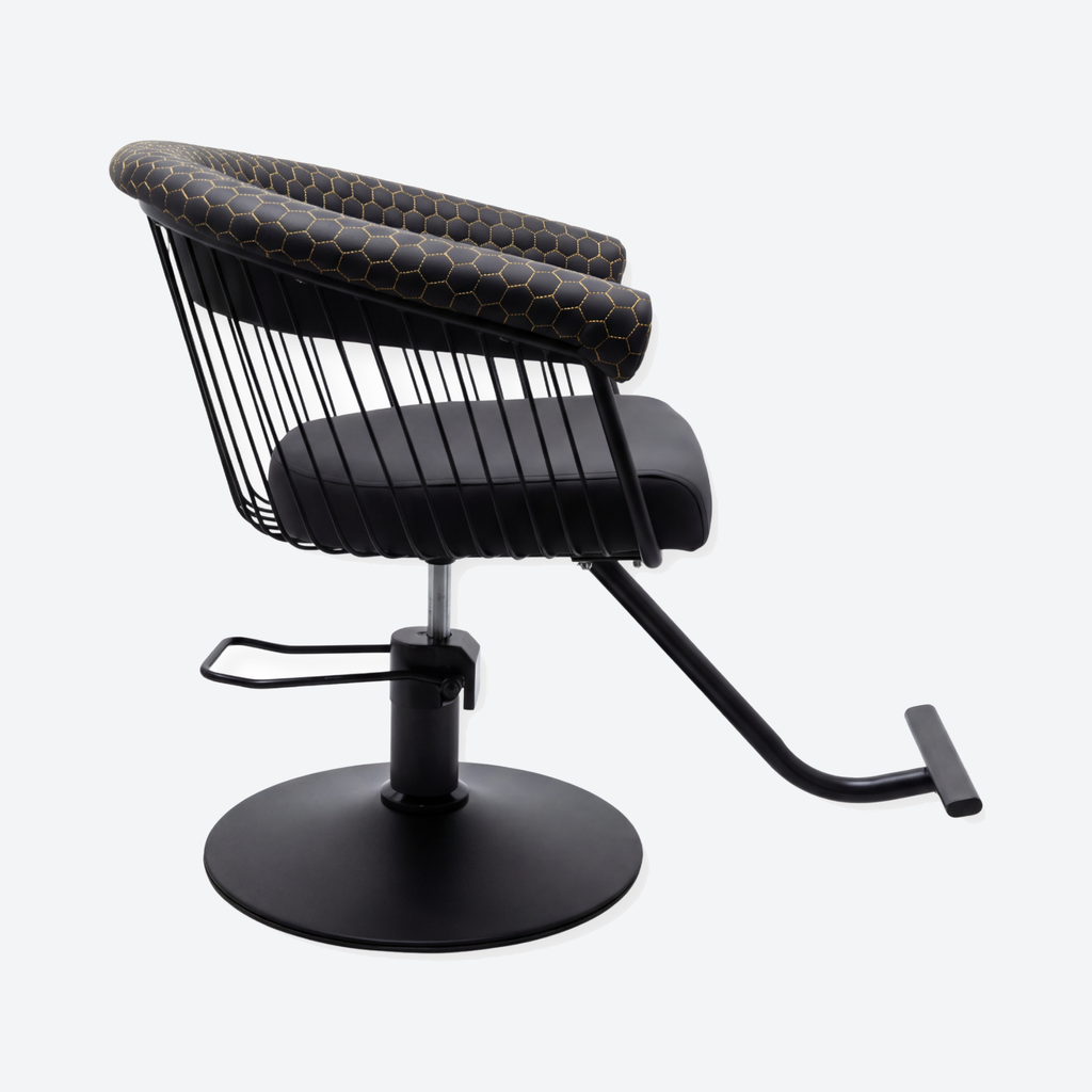 Salon Chair - Queen - Gold/Black